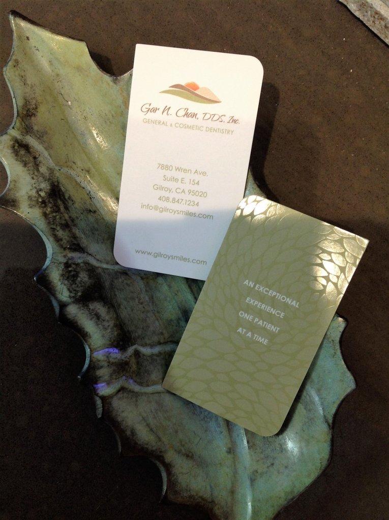 Image of {PRACTICE_NAME} appointment cards designed by PBHS