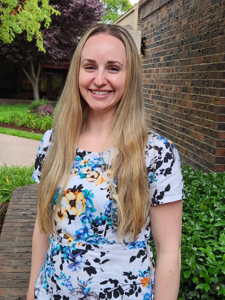 Smiling woman from our staff
